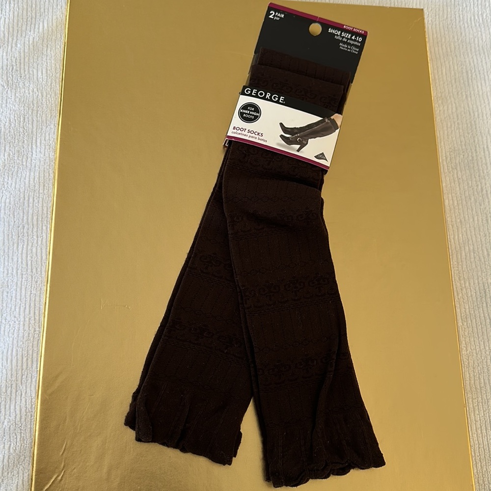 2 sets of Dr. Scholl’s Trouser Socks and George Knee High Boot Socks - Picture 5 of 6